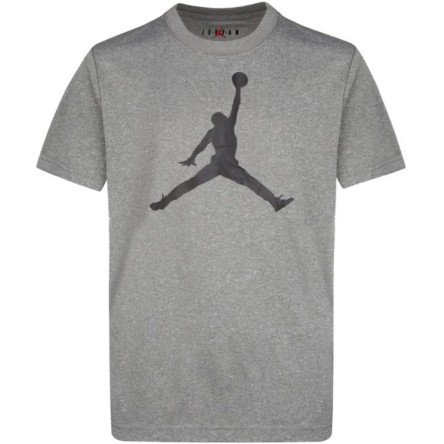 Buy Junior Jordan Jumpman Logo Dri-Fit Grey T-Shirt | 24Segons