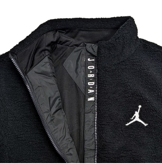 Jordan Acheter Girl's Jacket Jumpman Sherpa Black | 24Segons