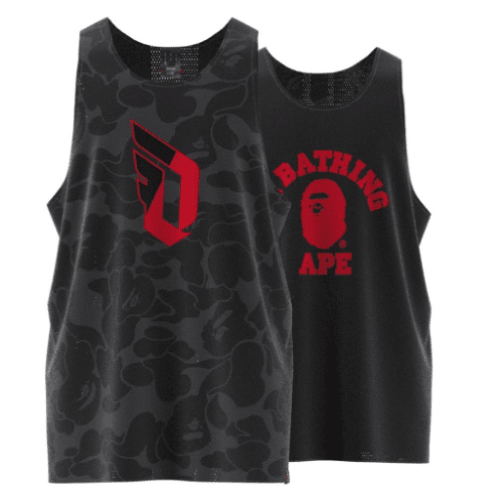 adidas Performance BAPE x Dame 9 Carbon Reversible Tank Top