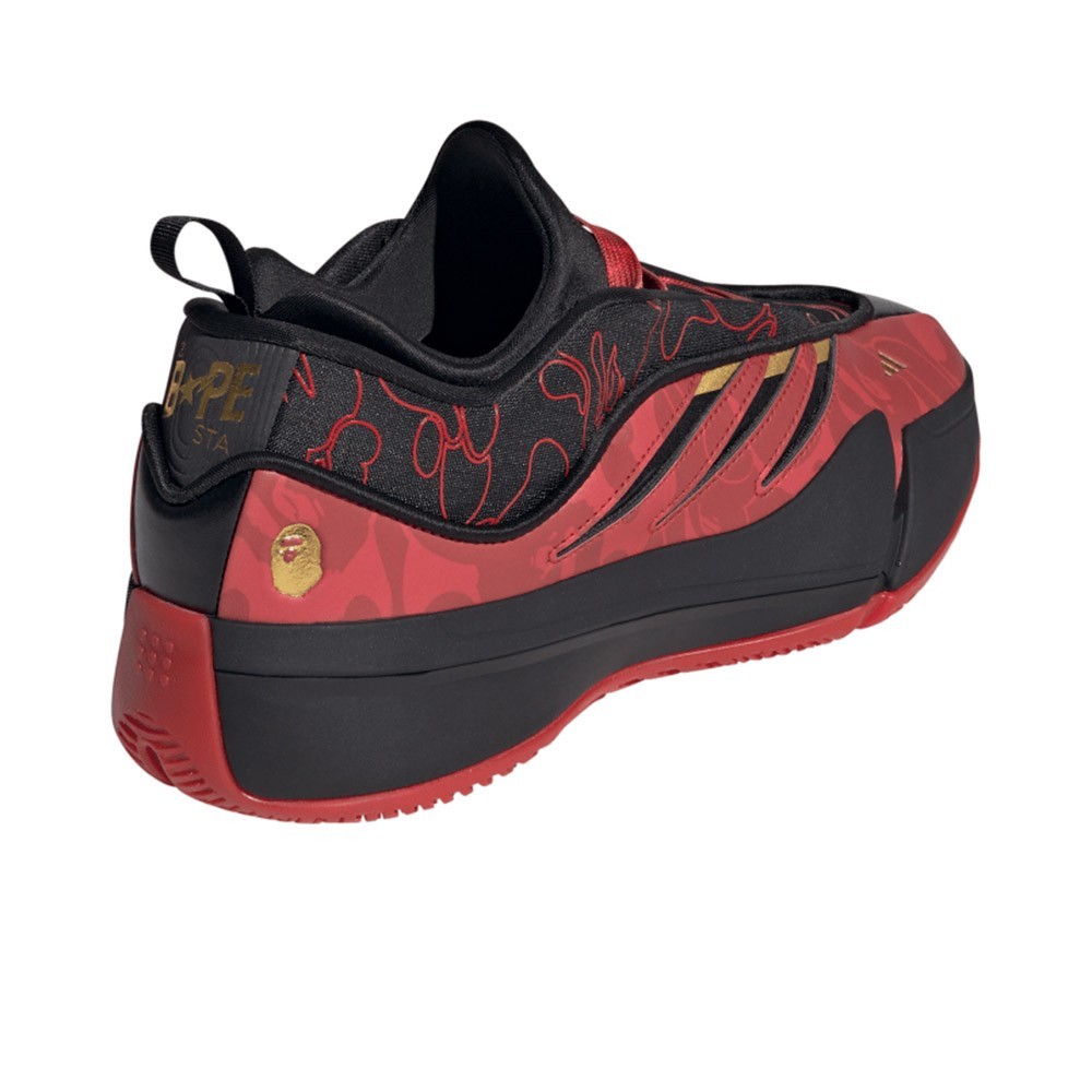 Buy adidas Performance BAPE x Dame 9 Red Camo Sneakers 24Segons