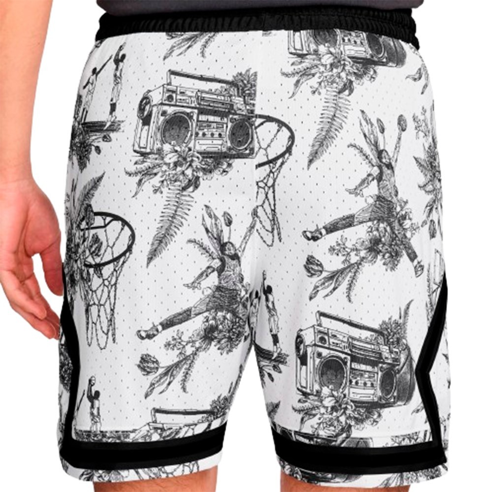 Jordan Sport Dri-FIT Graphic White Black Shorts