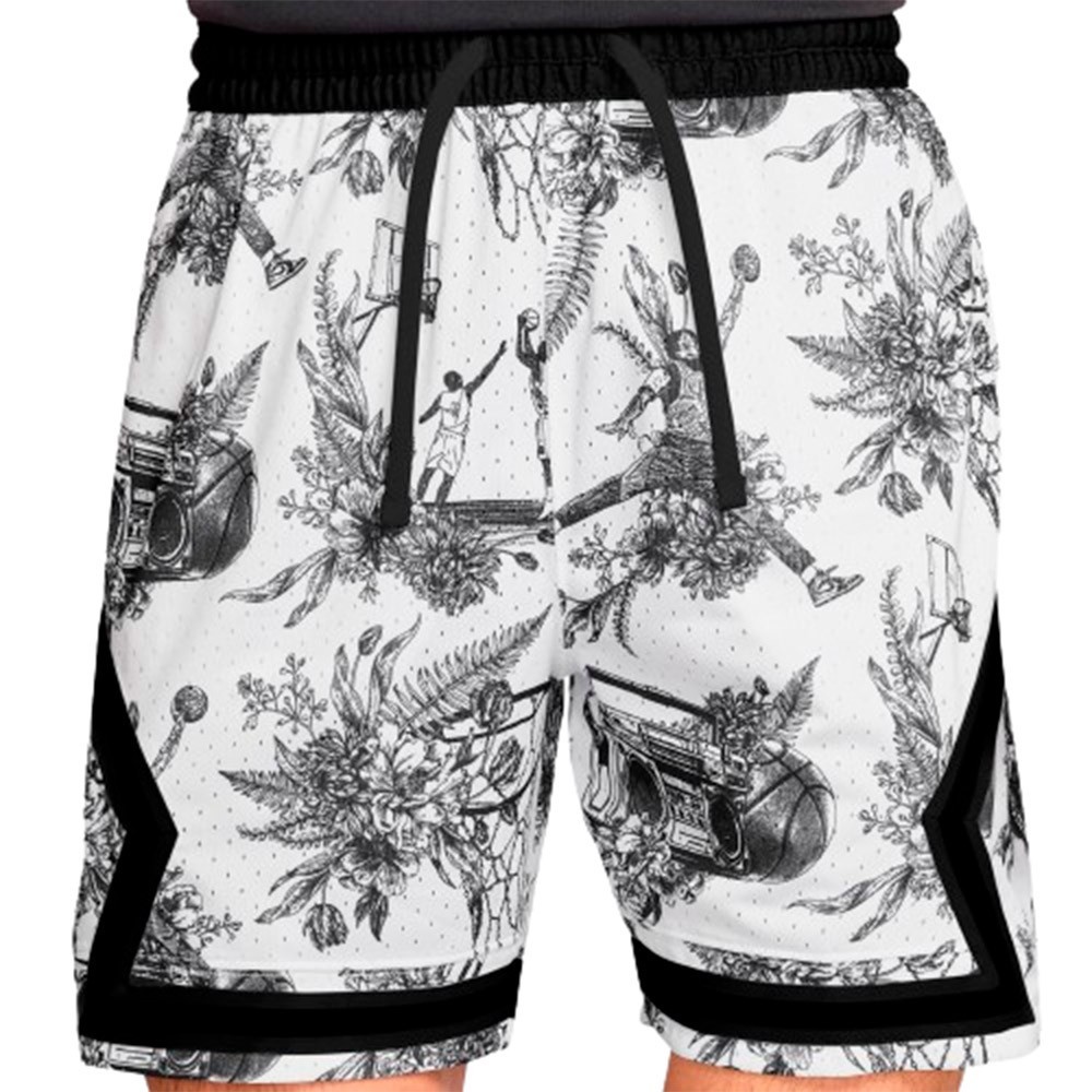 Jordan Sport Dri-FIT Graphic White Black Shorts