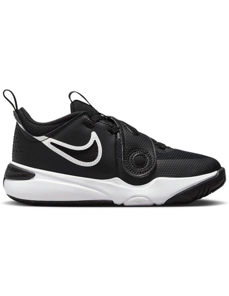 Buy Kids Nike Team Hustle D 11 Black White Sneakers | 24Segons