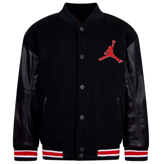 Comprar Chaqueta Junior Jordan Varsity Black Red | 24Segons