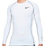 Camiseta Nike Pro Dri-FIT Tight Fit Long-Sleeve White