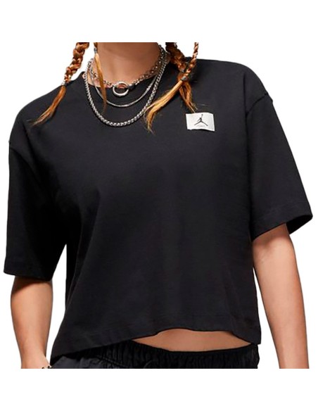 Jordan Acquista T-Shirt Essentials Boxy Nero Donna | 24Segons