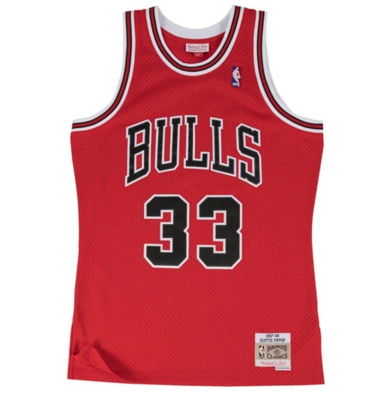 Acheter Scottie Pippen Chicago Bulls 97-98 Red Retro Swingman|24Segons