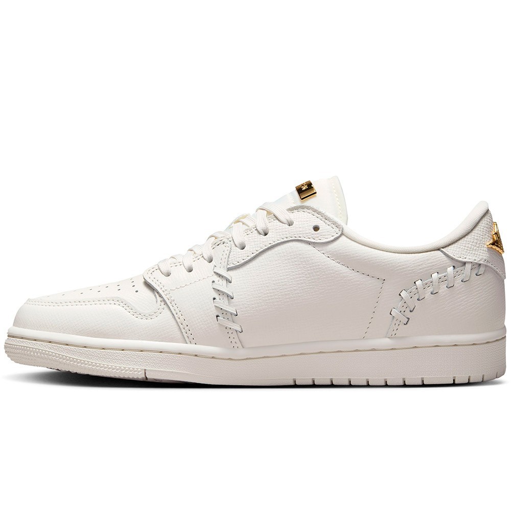 Mujer Air Jordan 1 Low Method of Make Sail Metallic Gold