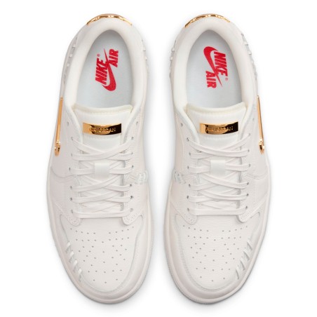 Dona Air Jordan 1 Low Method of Make Sail Metallic Gold