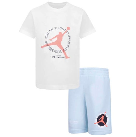 Jordan Acquista il set per bambini Flight MVP White Ice Blue | 24Segons