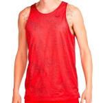 Nike Dri-FIT Standard Issue Reversible Red Grey Tank Top