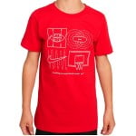 Camiseta Junior Nike Sportswear Culture of Basketball Red