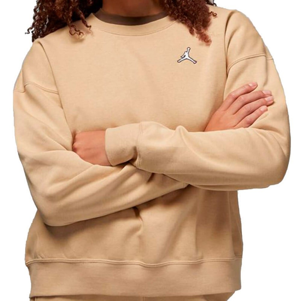 Buy Woman Jordan Brooklyn Fleece Crew Rattan Sweatshirt 24Segons