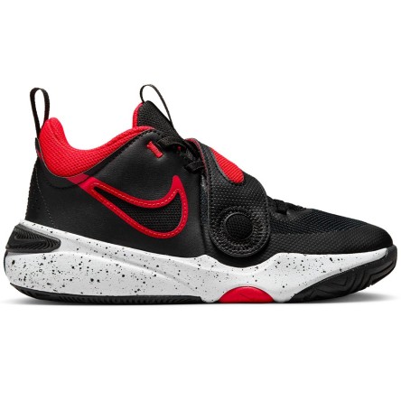 Buy Junior Nike Team Hustle D 11 Black University Red Shoes | 24Segons