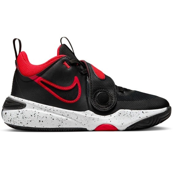 Buy Junior Nike Team Hustle D 11 Black University Red Shoes | 24Segons