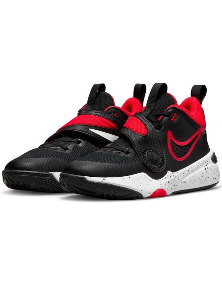 Nike Acquista le scarpe per bambini Team Hustle D 11 Nero Rosso | 24Segons