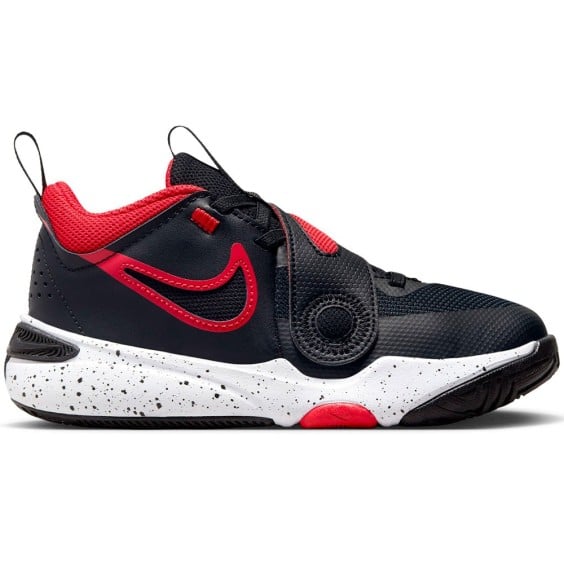 Buy Kids Nike Team Hustle D 11 Black University Red Shoes | 24Segons