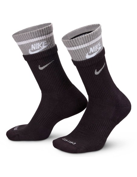 Nike Acheter Chaussettes Plus Everyday Noir Gris | 24Segons