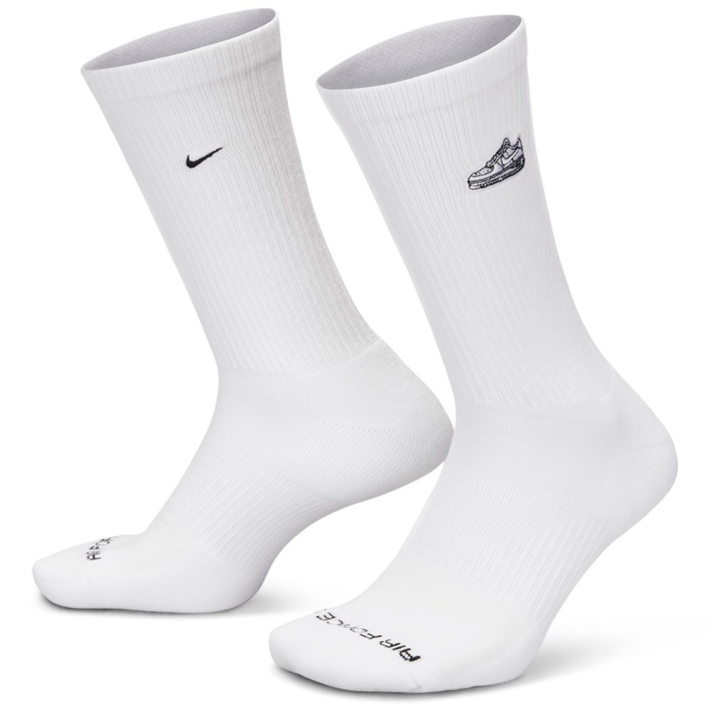 Calcetines Nike Everyday Plus Crew Cushioned White