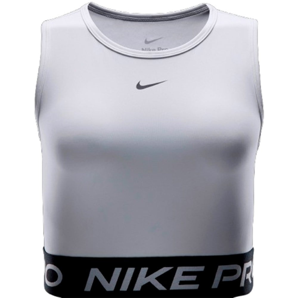 Camiseta Mujer Nike Pro Dri-FIT Cropped White