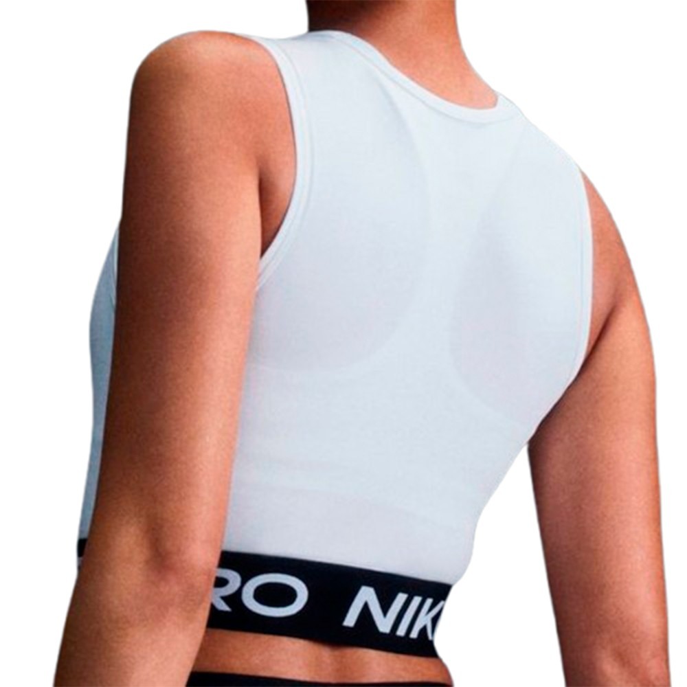 Camiseta Mujer Nike Pro Dri-FIT Cropped White