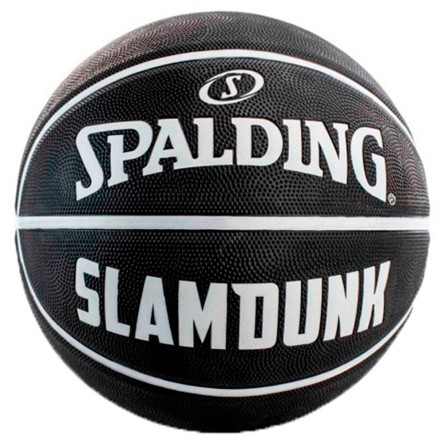 Buy Spalding Slam Dunk Rubber Sz7 Black Basketball | 24Segons