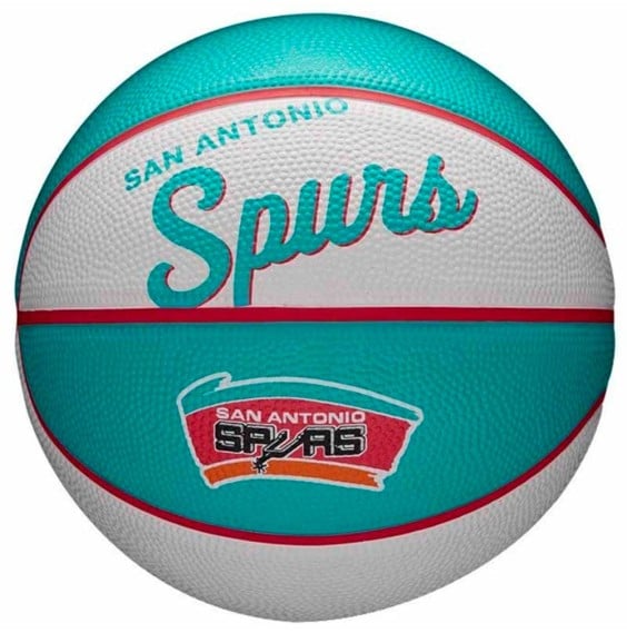 Wilson NBA Acquista la palla San Antonio Spurs Squadra Retro Sz3 | 24Segons