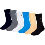 Junior Jordan Everyday Essentials Crew Multicolor Socks 6pk