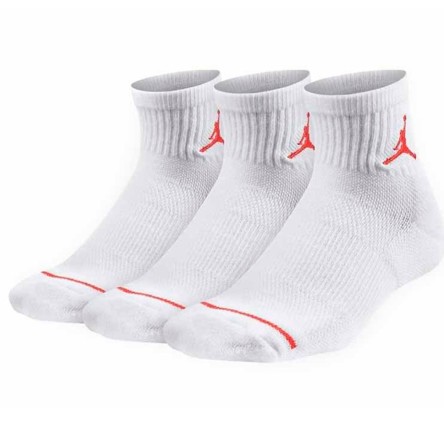 Buy Junior Jordan Jumpman No Show White 3PK Socks | 24Segons