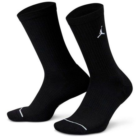 Buy Jordan Everyday Crew Black Socks (3pk) | 24Segons