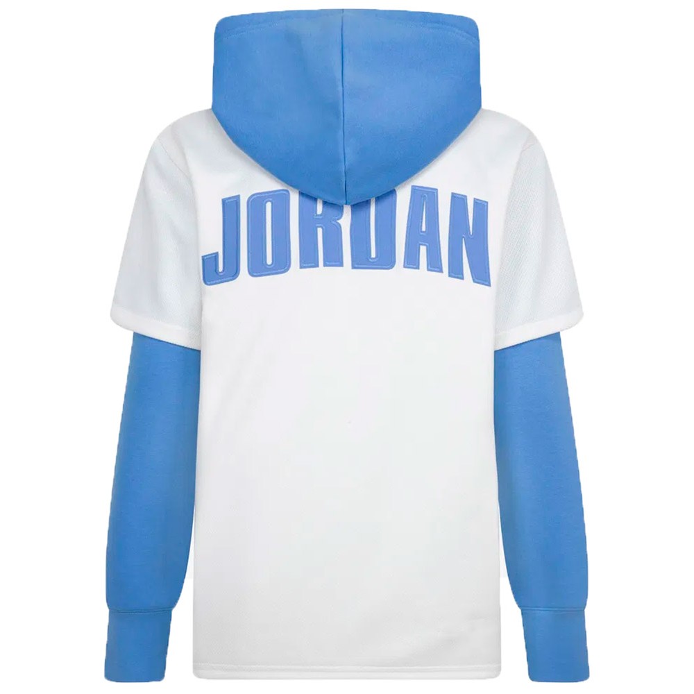 Dessuadora Junior Jordan Jumpman Baseball White Blue