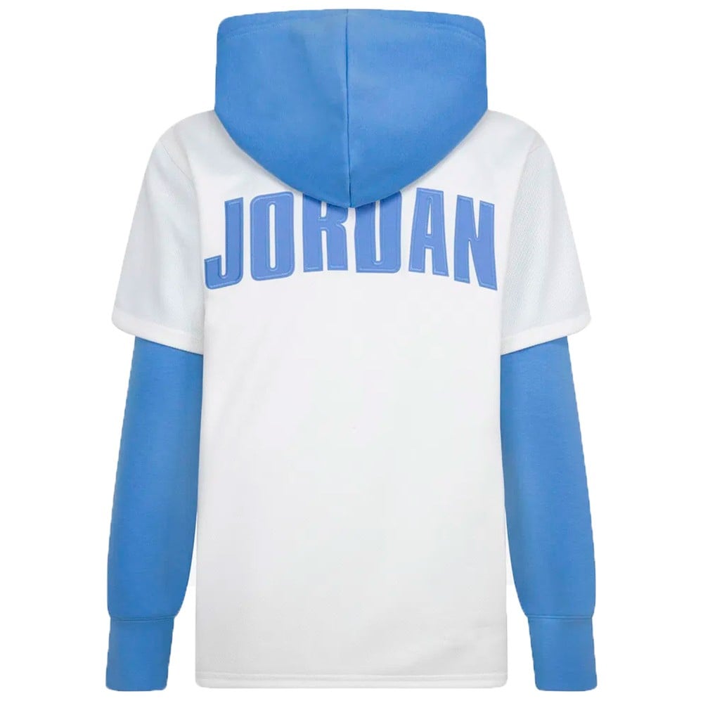 Junior Jordan Jumpman Baseball White Blue Hoodie