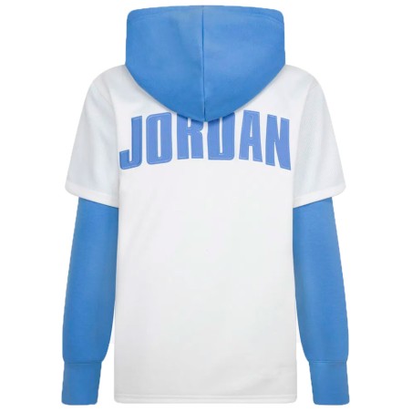 Dessuadora Junior Jordan Jumpman Baseball White Blue