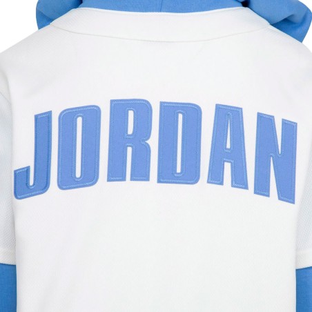 Dessuadora Junior Jordan Jumpman Baseball White Blue