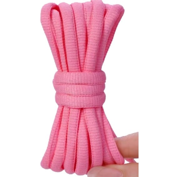 Cordoncini ovali rosa fluor 140 cm