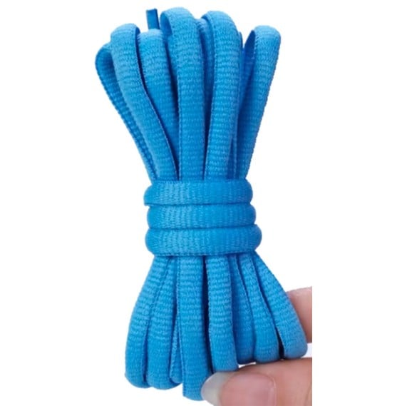 Cordoncini ovali blu 160 cm