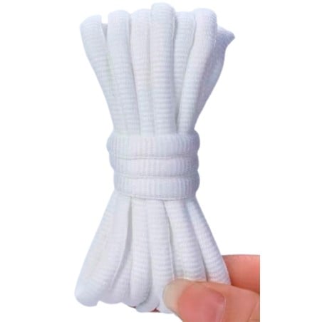 Oval White Shoelaces 140 cm