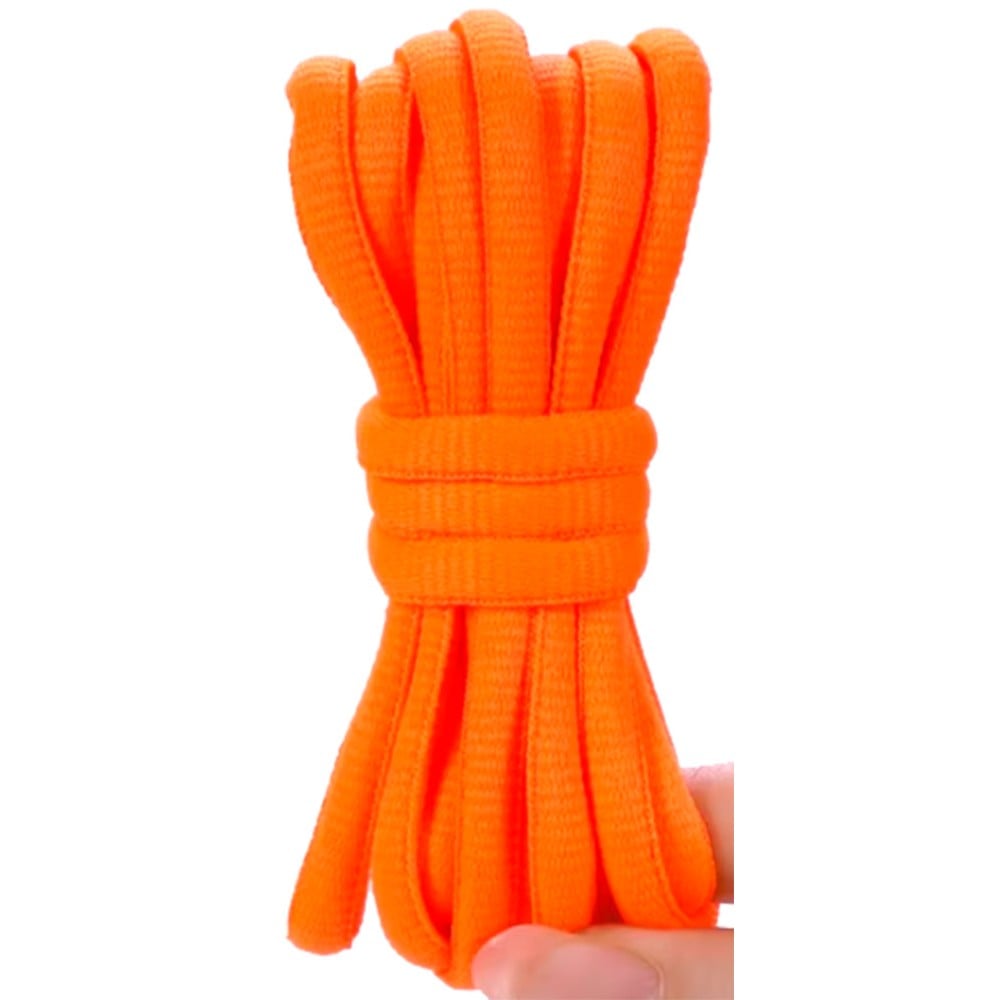 Cordones Ovalados Naranja Fluor 140 cm