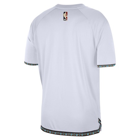 Camiseta Vancouver Grizzlies Hardwood Classics Pregame White