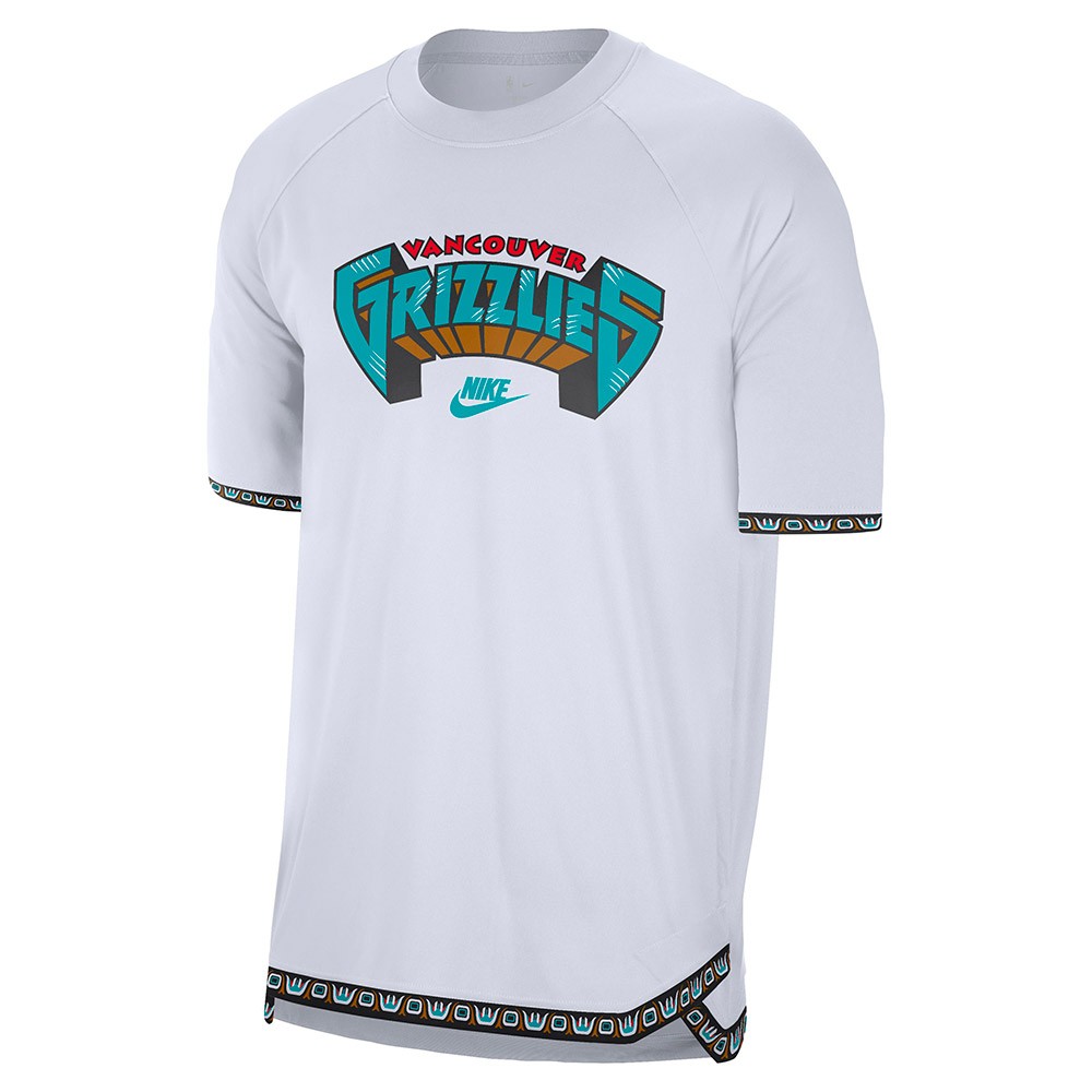 Camiseta Vancouver Grizzlies Hardwood Classics Pregame White