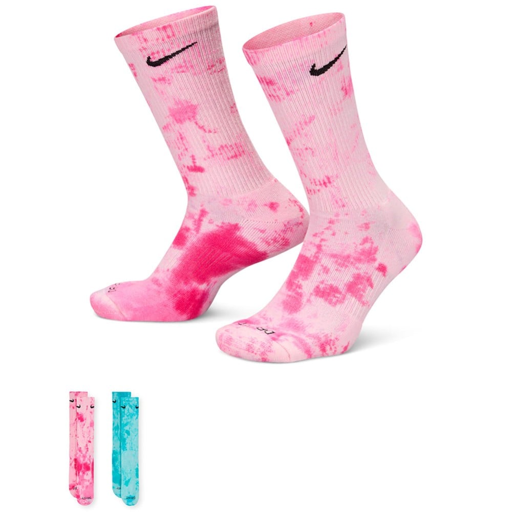 Calcetines Nike Everyday Plus Cushioned Crew Pink Blue 2pk