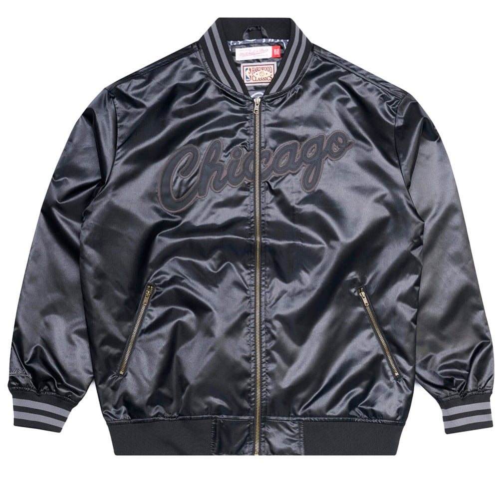 Chaqueta Chicago Bulls Teside Satin Bomber Black