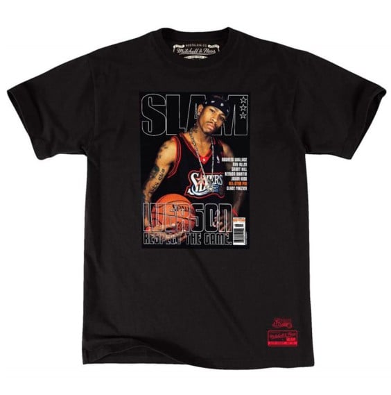 Acquista la T-Shirt Mitchell & Ness SLAM Allen Iverson Black | 24Segons