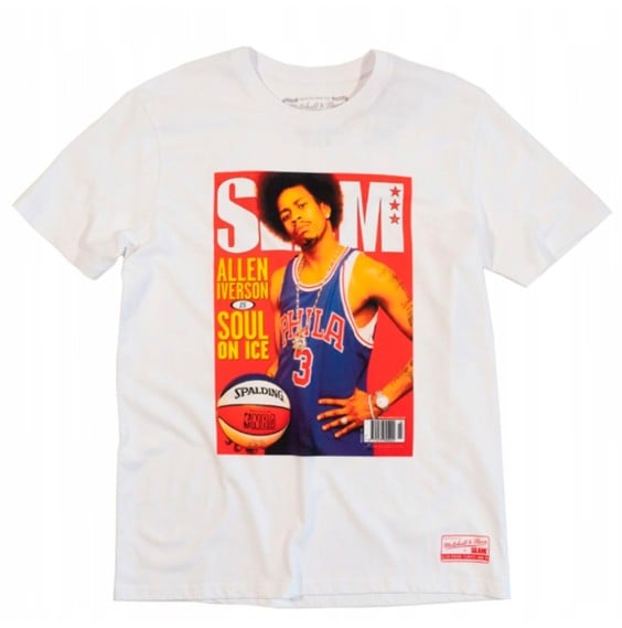 Acquista la T-shirt Mitchell & Ness SLAM Allen Iverson White | 24Segons