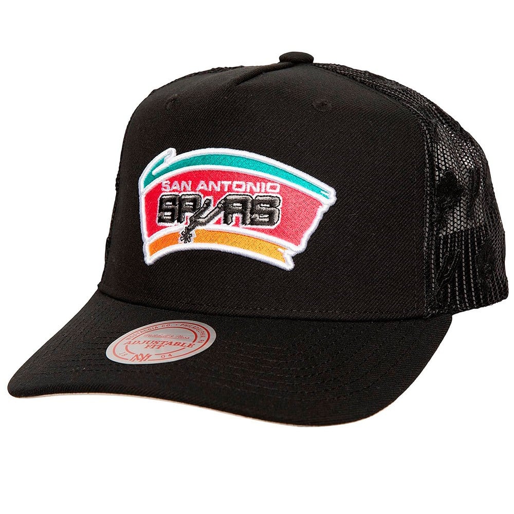 Gorra San Antonio Spurs Monogram Trucker HWC Black