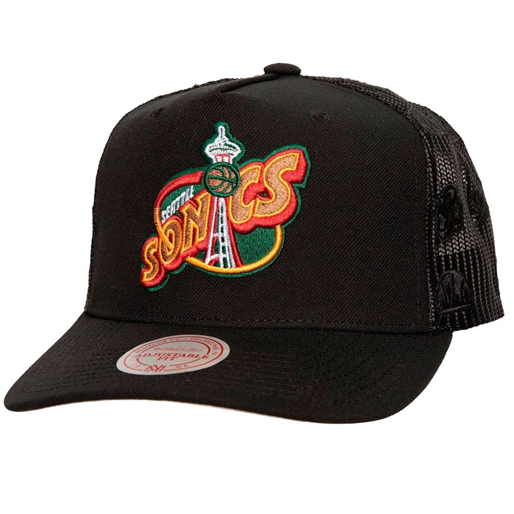 Gorra Seattle Supersoncis Monogram Trucker HWC Black