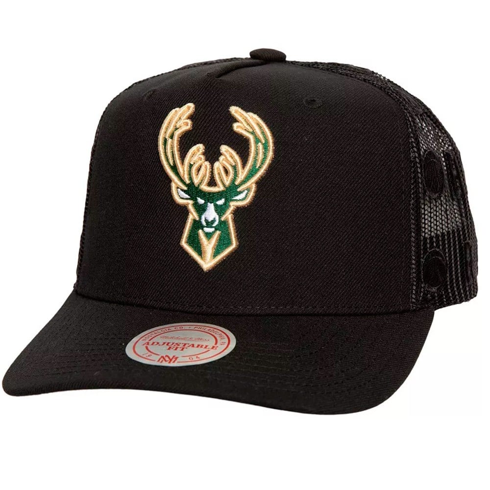 Gorra Milwaukee Bucks Logo Monogram Trucker Black