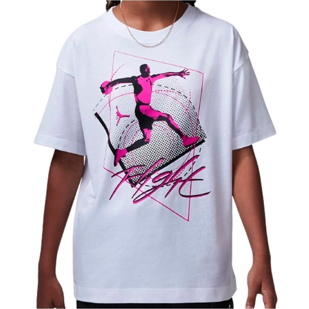 Camiseta Chica Jordan Flight Time White