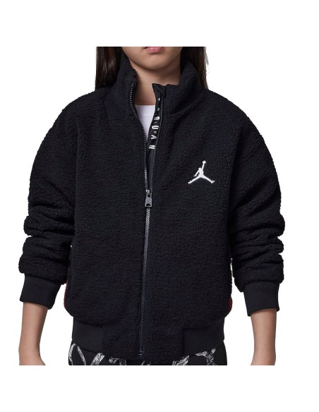 Jordan Acheter Girl's Jacket Jumpman Sherpa Black | 24Segons