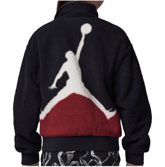 Jordan Acheter Girl's Jacket Jumpman Sherpa Black | 24Segons